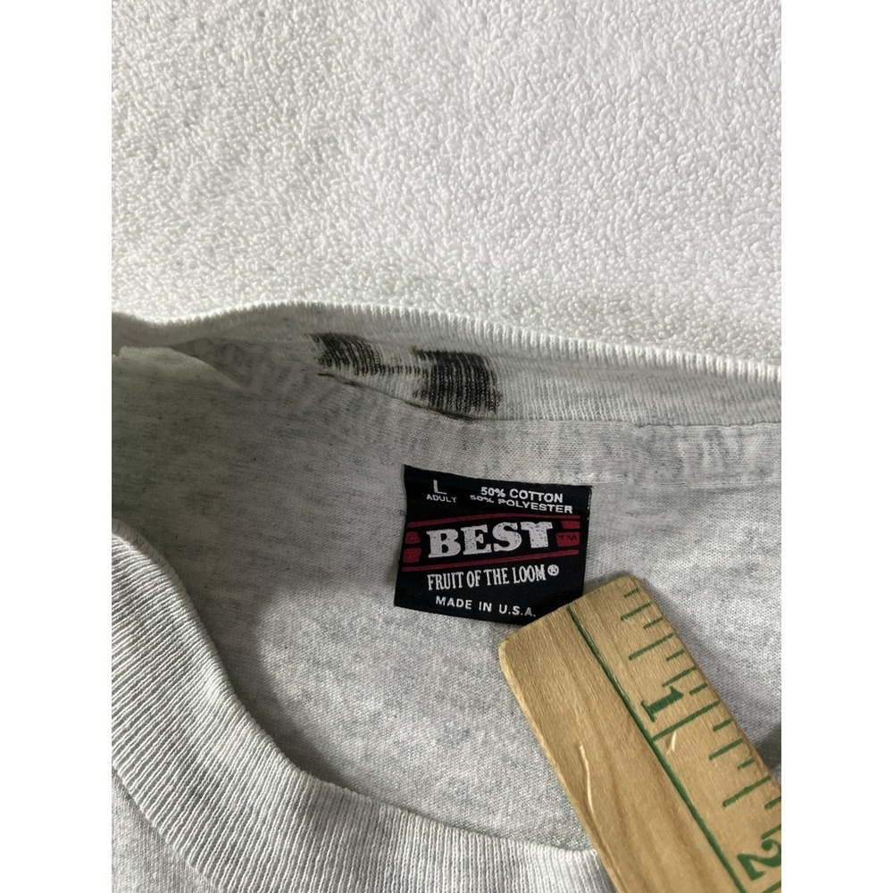 VTG 1993 USA International Soccer Single Stitched T Shirt Fruit Of Loom L Flawed - Picture 3 of 9